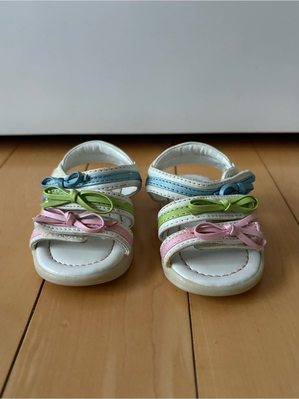 Vintage Teddy’s Choice Baby Sandals with Bow Straps